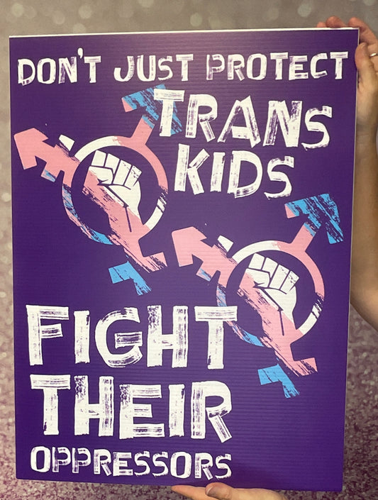 Protect Trans Kids Protest Poster