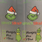 Christmas Green Man 60 inch Gang Sheet - 12 Transfers (6 Unique Designs - 2 copies of each)