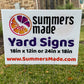 Full-Color Custom Yard Sign Printed - 24in x 18in