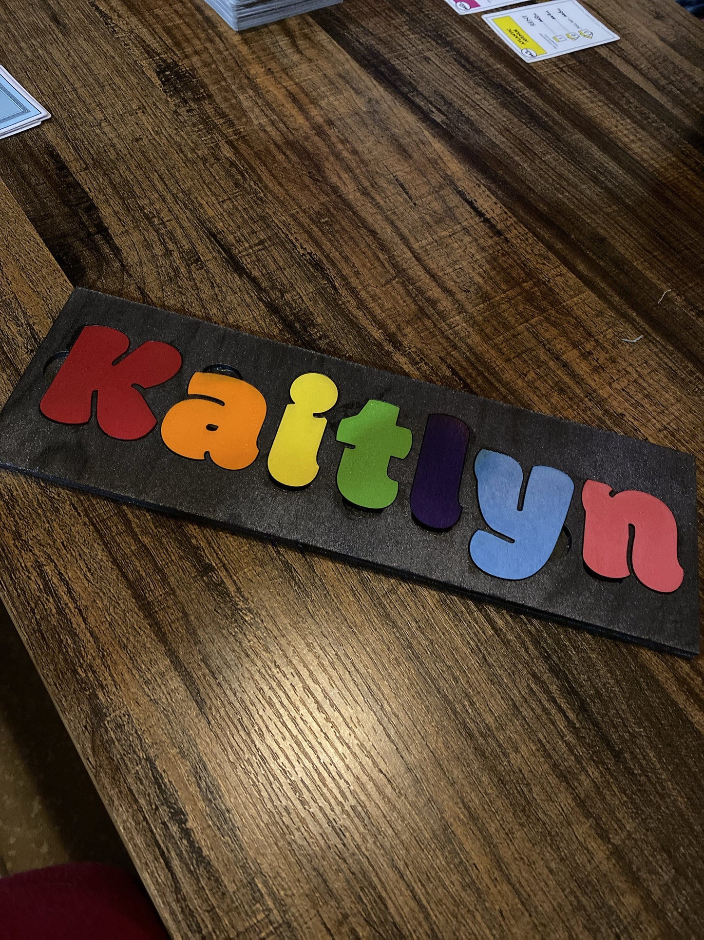 Name Puzzle Letters SVG File - Glowforge or CNC or Laser